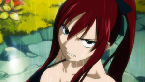 Erza just caught fans leering. Wouldn't this ordinarily make them enemies of Fairy Tail?