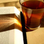Reading and Drinking Tea by Erik Vanden
